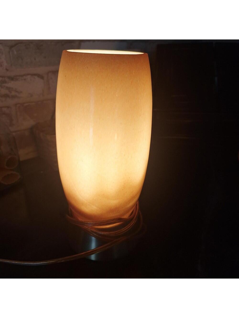 VTG MCM Vase Like Cylinder Bedside Nightlight Tabletop Lamp Electrical 10.75"H